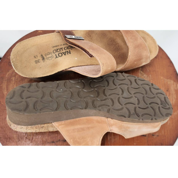 NAOT Slide Leather Comfort Casual Sandals Ladies 5 - Picture 7 of 8